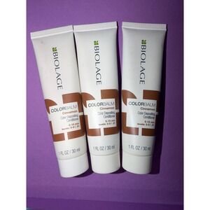 Biolage ColorBalm Color Depositing Conditioner Cinnamon 3 Pack Travel hair care